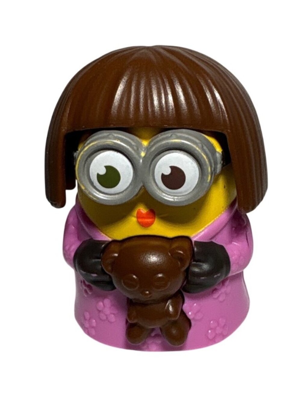Minions McDonalds 2022 Toy Collectible Figure Bobs Flying Wig Pink Outfit